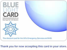 Blue Light Card